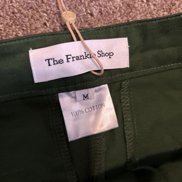 NWT The Frankie Shop Women’s Cargo Pants M - Forest Green - NEW - Picture 9 of 12